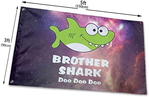 Viplili Banderas, Brother Shark Doo Flag: 3x5 FT Flag Tough The Strongest, Longest Lasting Flag National Flag Outdoor Flags