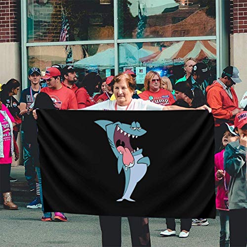 Viplili Banderas, ClassicDaddy Shark Garden Flag 3x5 Feet -Polyester Flags with Brass Grommets for Home House Outdoor Indoor Decor