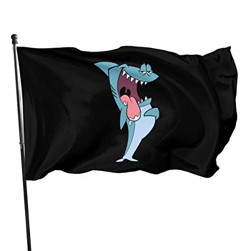 Viplili Banderas, ClassicDaddy Shark Garden Flag 3x5 Feet -Polyester Flags with Brass Grommets for Home House Outdoor Indoor Decor