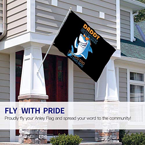Viplili Banderas, ClassicDaddy Shark Garden Flag 3x5 Feet -Polyester Flags with Brass Grommets for Home House Outdoor Indoor Decor