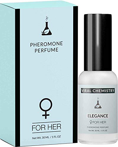 ViralChemistry feromonas para atraer a los hombres para la mujer (elegance) - elegante, ultra fuerte fragancia del perfume de carrocería orgánica (. 1 onza)