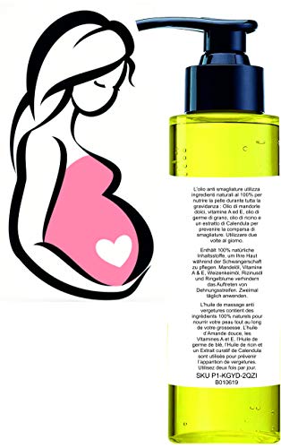 VITA-OIL Embarazo - Aceite Antiestrias 200 ml Efecto reparador y preventivo durable