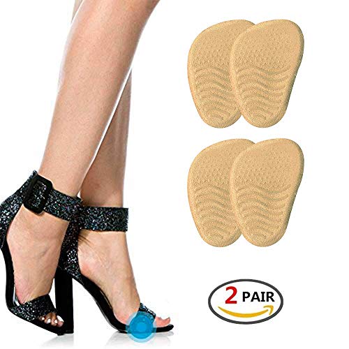 VITAL FOOT - Media Plantilla Gel Piel Zapatos Tacón Dolor Metatarso - 2 Pares