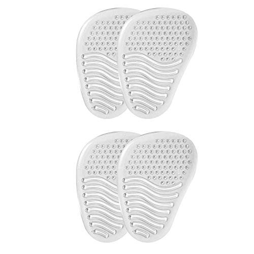 VITAL FOOT - Media Plantilla Gel Silicona Transparente Zapatos Tacón Dolor - 2 pares