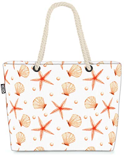 VOID Las Estrellas de mar Bolsa de Playa 58x38x16cm 23L Shopper Bolsa de Viaje Compras Beach Bag Bolso