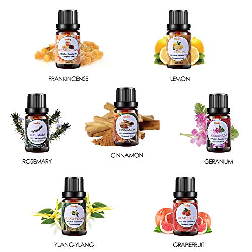 VSADEY Aceite Esenciales Aromaterapia Top 14 Aceites Set de Regalo Perfecto Aceites Esenciales para Humidificador y Difusor Aroma,SPA,Masajes,Relajarse,Set Essential Oils 100% Puro y Naturales