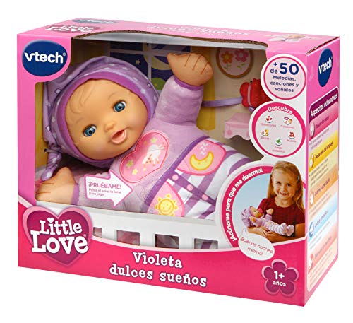 VTech-80-196622 Suave muñeca interactiva para abrazar al dormir. (3480-196622) , color/modelo surtido