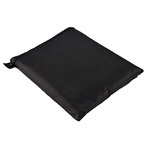 Vzesok Funda Protectora para Mesa y sillas de poliéster Funda de sofá Funda para Conjunto de Porche Rectangular 420D Oxford Negro 180 x 110 x 70cm
