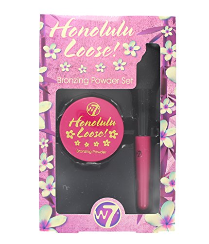 W7 Honolulu Loose Bronzing Powder Set with Brush