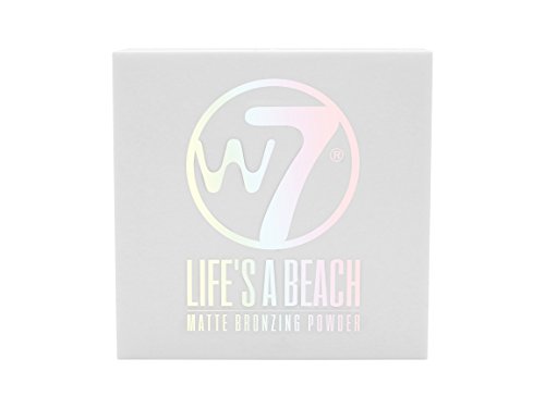 W7 Lifes a Beach Matte Bronzing Powder Face Bronzer Make Up 10g-Beach Please