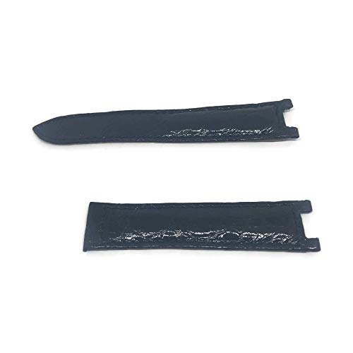 Watch Strap Made by W&CP to fit Cartier Pasha Watch Strap Black Genuine Crocodile 20mm