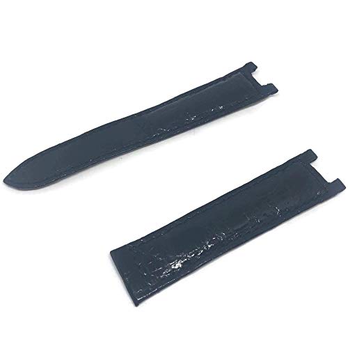 Watch Strap Made by W&CP to fit Cartier Pasha Watch Strap Black Genuine Crocodile 20mm
