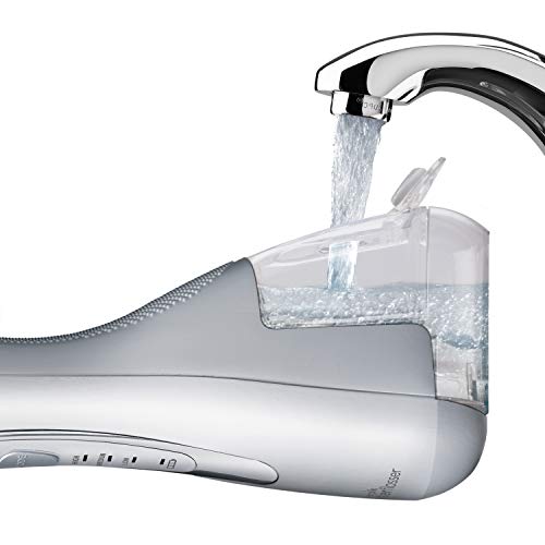 Waterpik WP-560EU Irrigador Bucal Recargable Irrigador Dental Portátil, Color Blanco