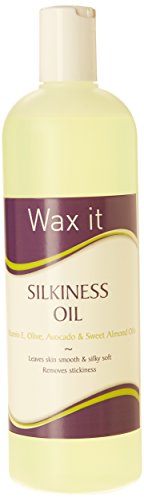 Wax it - Aceite para después de la depilación (con vitamina e, aceite de oliva, aguacate y almendra dulce, 500 ml)