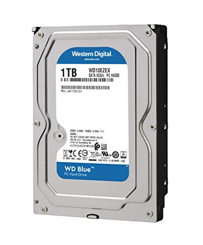 WD Blue - Disco duro para ordenadores de sobremesa de 1 TB (7200 rpm, SATA a 6 Gb/s, 64 MB de caché, 3,5") azul