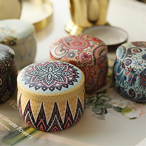 WEATLY Libre de humos y de hojalata perfumado dormitorio vela de aire limpio fumigado aceite esencial con el regalo de la mano novias regalo de cumpleaños (Size : E)