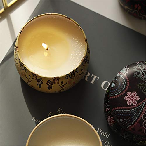 WEATLY Libre de humos y de hojalata perfumado dormitorio vela de aire limpio fumigado aceite esencial con el regalo de la mano novias regalo de cumpleaños (Size : E)