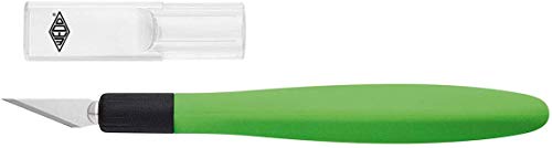 Wedo Comfortline - Cúter bisturí, verde manzana/negro