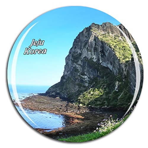 Weekino Corea Jeju Imán de Nevera 3D de Cristal de la Ciudad de Viaje Recuerdo Colección de Regalo Fuerte Etiqueta Engomada refrigerador