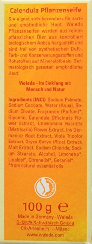 Weleda - Jabón vegetal caléndula 100 g, 1 unidad