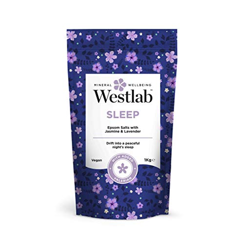 Westlab's Sleep Epsom & Dead Sea sales con lavanda y jazmín, 1 kg