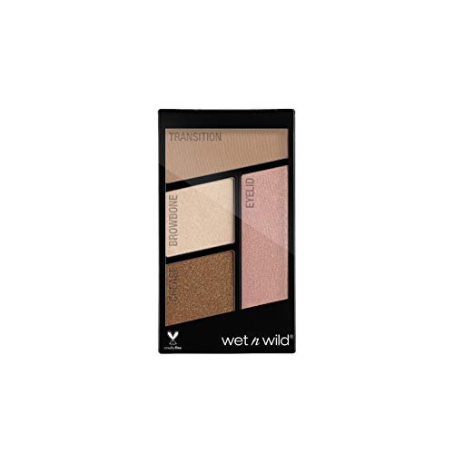 Wet n Wild Color Icon Eyeshadow Quads (Walking on Eggshells)– Paleta de Sombras de ojos - 4 colores mate y brillo