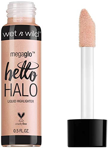 Wet n Wild Megaglo Helo Halo Liquid Highlighter (Halo Goodbye)- Iluminador Líquido con Pigmentos Perlados Brillantes - 1 unidad