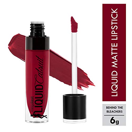 Wet n Wild MegaLast Liquid Catsuit Matte (Behind the Bleachers) – Pintalabios Líquidos - Acabado Mate y Ultra Pigmentados - 1 unidad