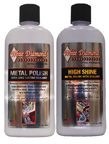 White Diamond Detail Products - Abrillantador de metales (2 unidades)