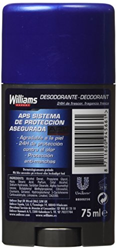 Williams - Desodorante Ice Blue - Protección fresca - 75 ml