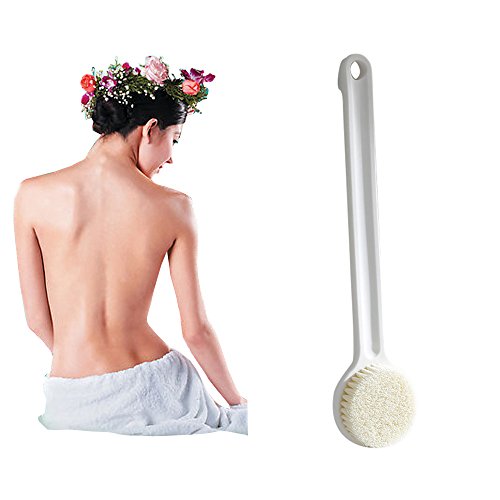 Wiltson Cepillo de Ambos Lados de cerdas Naturales de Madera de baño Ducha Cuerpo Cepillo de SPA Limpiador de jabón Exfoliante de Masaje Limpieza Lavado