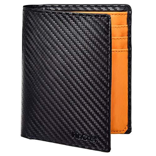 WinCret Piel Carteras para Hombre con Monedero y RFID Bloqueo - Billetera Hombre con 8 Ranuras para Tarjeta de película