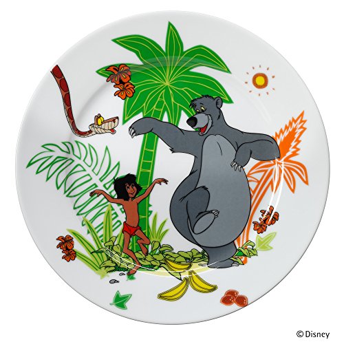 WMF Disney El Libro de la Selva - Vajilla para niños 6 piezas, incluye plato, cuenco y cubertería (tenedor, cuchillo de mesa, cuchara y cuchara pequeña) (WMF Kids infantil)