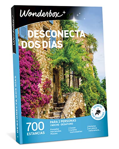 WONDERBOX Caja Regalo -DESCONECTA Dos DÍAS- 700 estancias Rurales para Dos Personas en haciendas, masías, Casas Rurales inolvidables, hoteles en Plena Naturaleza