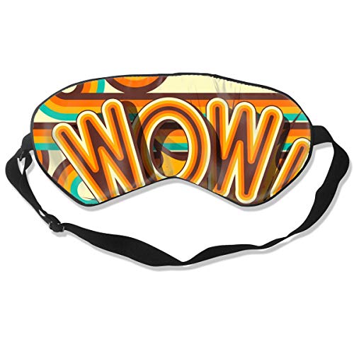 Wow sueño máscara de ojos vendados sombra de ojos cubierta bloqueo de luz para hombres mujeres viajes yoga meditación siesta personalizada