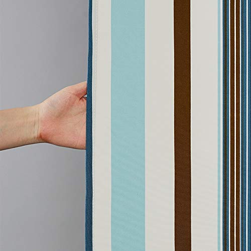 WSJTT Ducha Colorido De Las Rayas Azules De Estilo Mediterráneo Tela Cortinas Liner Hotel Calidad, Lavable A Máquina, A Prueba De Agua For El Baño Largo Y Ancho (Size : 150 * 200CM)
