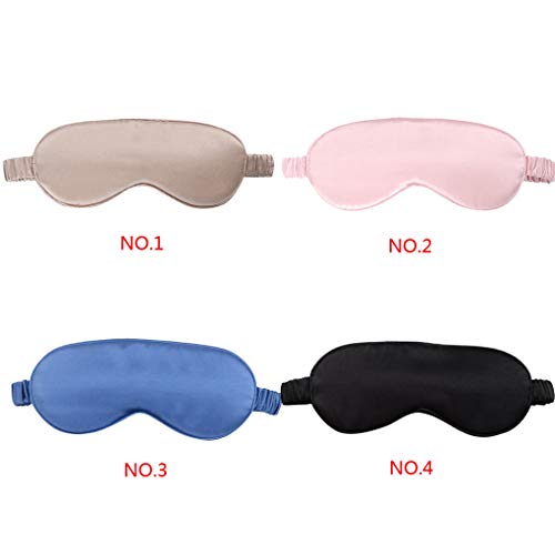wufeng Máscara de Ojo del sueño del Recorrido el Dormir la Siesta Correa elástica con los Ojos vendados Dormir con los Ojos vendados Correa Unisex de Seda del sueño Visera Noche