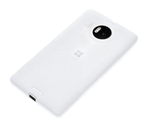 Xcessor Vapour Funda Carcasa de TPU Gel Flexible para Microsoft Lumia 950 XL. Blanco Opaco