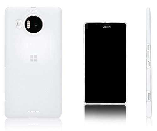 Xcessor Vapour Funda Carcasa de TPU Gel Flexible para Microsoft Lumia 950 XL. Blanco Opaco