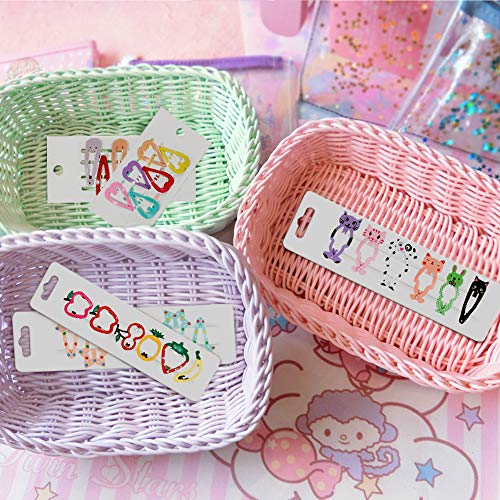 XCOZU 36 Clips de Pelo, Horquillas para el Pelo Niña, Multicolor Pinza de Pelo Clips de Metal Clips para el Pelo Accesorios para Niñas Infantiles