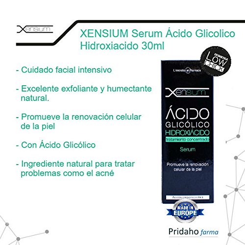 Xensium Serum, Ácido Glicólico Hidroxiácido, 30 ml