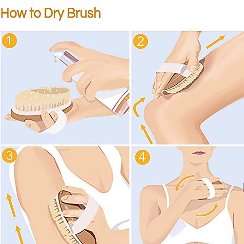 Xiton 1 PC Masajeador AnticelulíTico Natural Cepillo De Cuerpo De Madera Mano Cepillo De Masaje Corporal Cepillo Exfoliante Por Muscle Relax La CirculacióN SanguíNea
