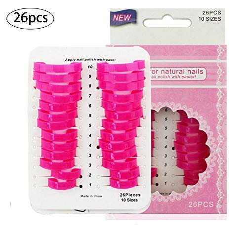 Xiton 26PCS / Set Reutilizable Nail Art Guide Nail Plantilla Polaca Cubierta Del Dedo Esmalte De UñAs Escudo A Prueba De Derrames Herramientas Protectoras De Manicura Con 1 Hoja Etiqueta UñAs FrancéS