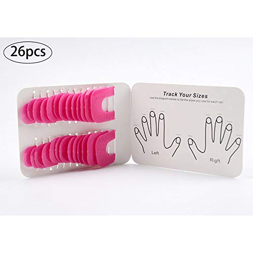 Xiton 26PCS / Set Reutilizable Nail Art Guide Nail Plantilla Polaca Cubierta Del Dedo Esmalte De UñAs Escudo A Prueba De Derrames Herramientas Protectoras De Manicura Con 1 Hoja Etiqueta UñAs FrancéS