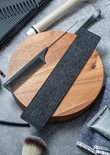 xnicx negro peine de cola 100% antiestático 230 ℃ Resistente al calor Teaser Pintail Juego de estilo profesional peine,Peluquería Estilista de pelo peine de corte, juego de peluquería Peluquería Peine