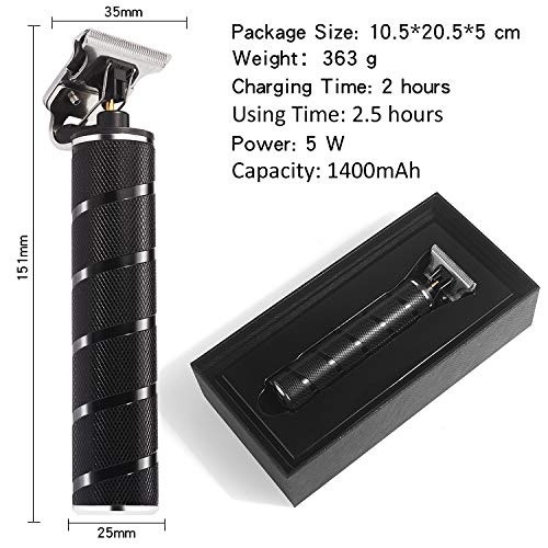 Xnuoyo Electric Hair Clippers, Cortapelos Profesional Hombres, Barbero Electrico Cortapelos, Cortador Pelo Cortadora de Pelo USB Recargable con Cuchillas Afiladas de Larga Duración (black)