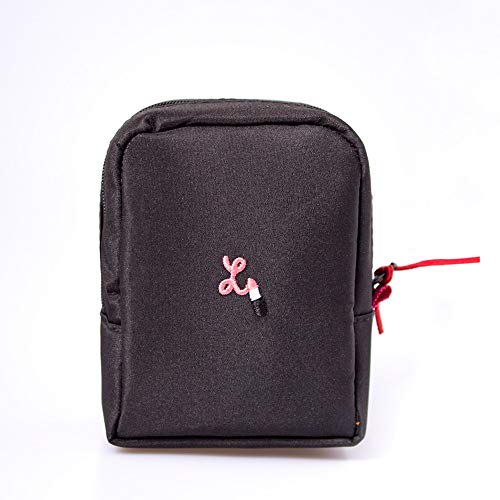 XWYSNH Bolsa de aseo Bolsa de maquillaje pequeña Personalizada for mujeres Chicas Bolsa de cosméticos Barra de labios portátil Bolsa de brillo de labios Bolsa de artículos de tocador cosméticos S6N8H3