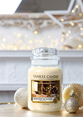 Yankee Candle vela aromática en tarro grande, maravilla invernal