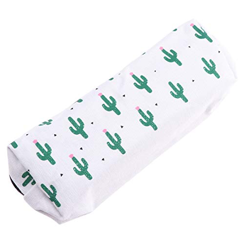 YeahiBaby Cactus Estuche de Lona Kawaii para lápices de papelería, bolígrafos, Suministros Escolares, versión Octogonal, Varios Cactus