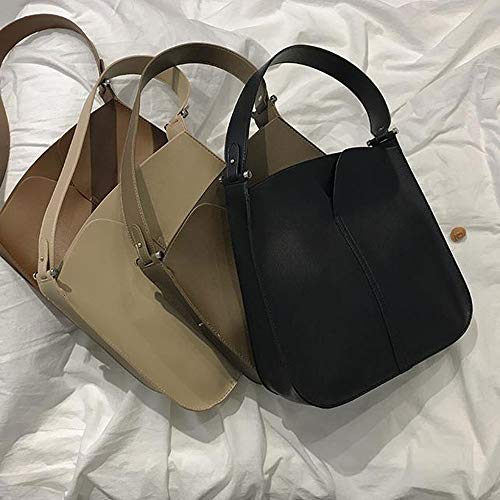 YIHUI Bolso de Las señoras Bolsos Mujer Bolso de Hombro para Mujer,Bolso Retro de Cuero de PU de Moda para Mujer,Bolso de Hombro Simple y versátil para Mujer,Bolsos de Moda para Mujer nuevos